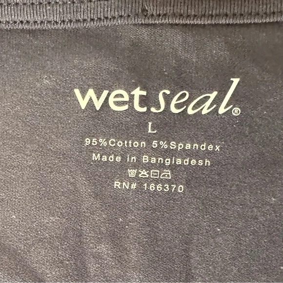 Wet Seal Navy Crop Top - NWOT - Size L - Picture 5 of 5